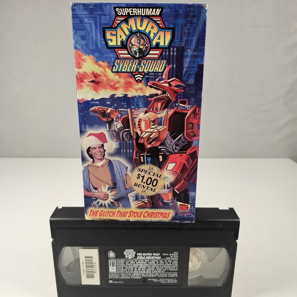 Superhuman Samurai Syber-Squad The Glitch That Stole Christmas VHS 1994 DIC